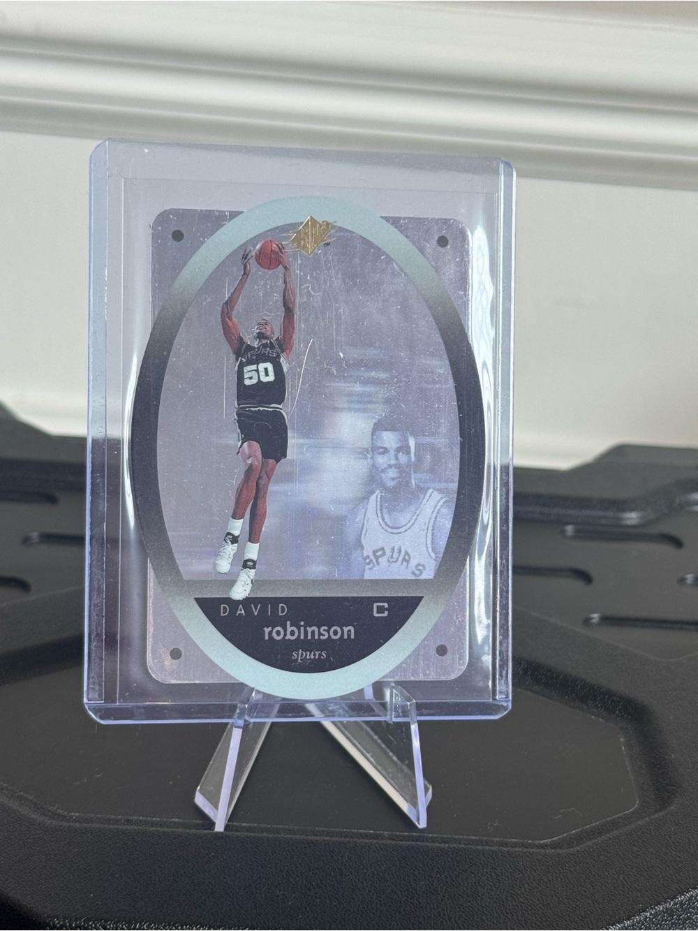 1996 David Robinson Upper Deck SPX Hologram card. #SPURS